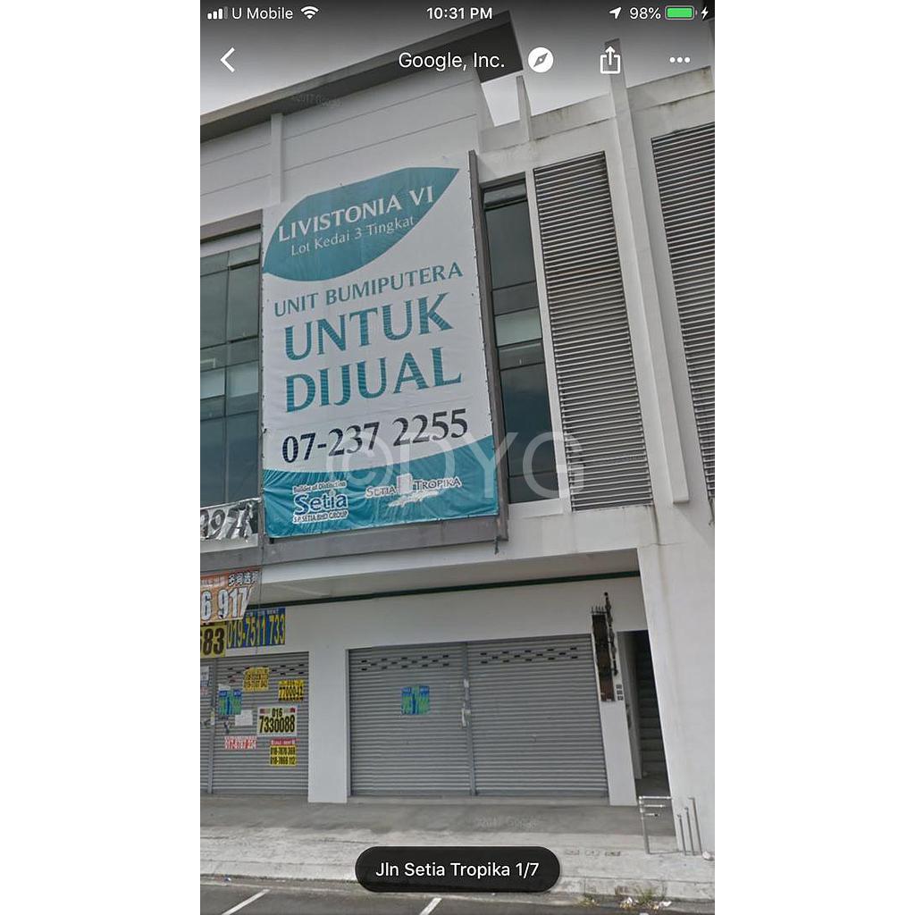 Ground floor shop Setia Tropika